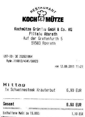 igte Hffner Kochmtze Restaurant